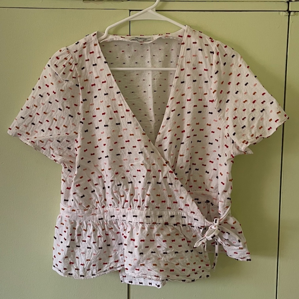 Madewell Colorful Wrap Top